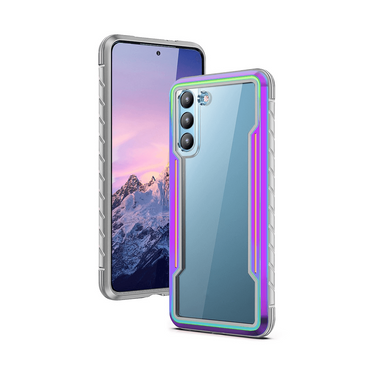 Samsung Galaxy S21 Compatible Case Cover With Premium Shield Shockproof Heavy Duty Armor - Iridescent